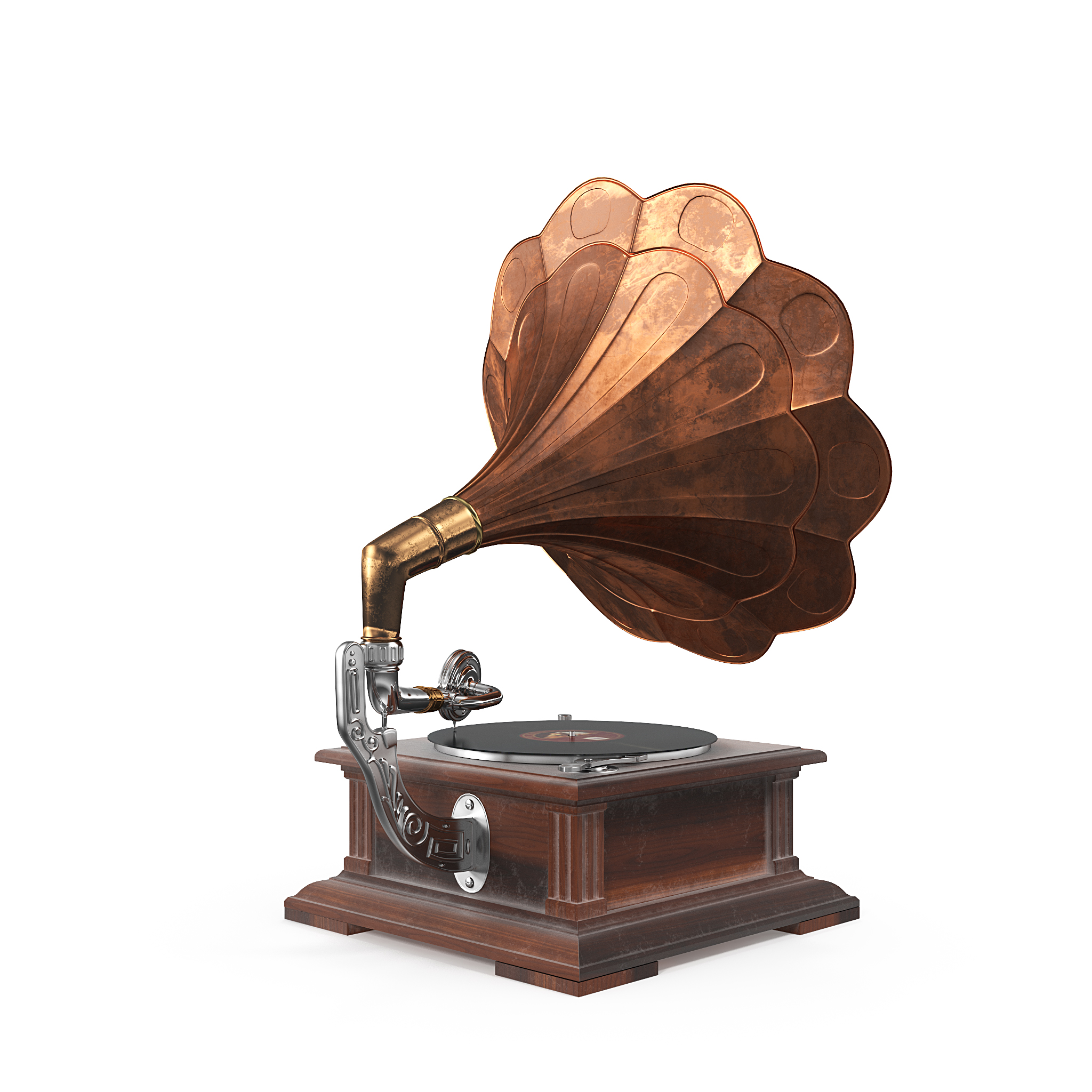 Old classical phonograph 3D model by RobertKorsa 3DOcean